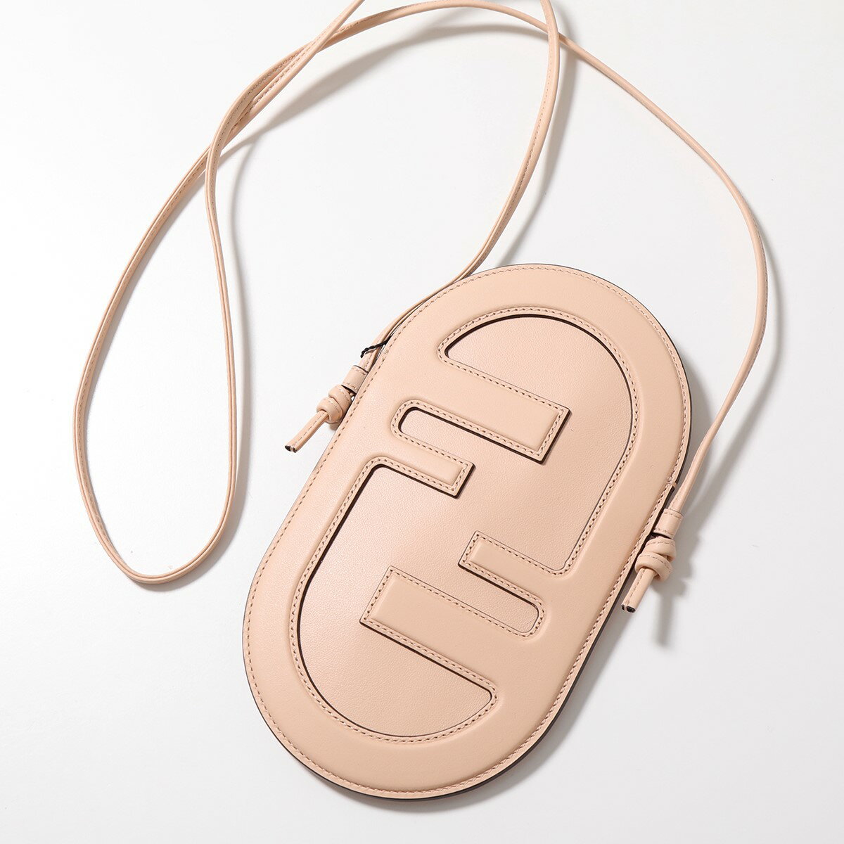 FENDI フェンディ フォンケース PHONE HOLDER 7AS055 A5DY レディース レザー ショルダーバッグ 携帯電話ポーチ FFロゴ 鞄 F14N1/LIGHT-ROSE+OSのサムネイル