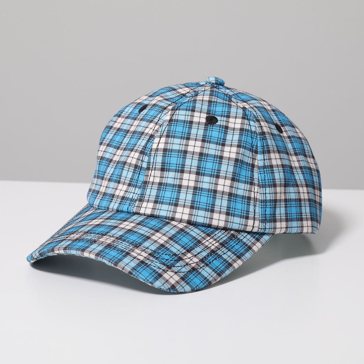 GANNI ガニー ベースボールキャップ A4259 5801 レディース チェック 帽子 244/Check-Azure-Blueのサムネイル