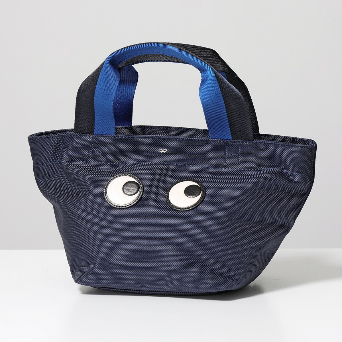 ANYA HINDMARCH アニヤハインドマーチ トートバッグ Nastro Eyes Mini Tote 162357 レディース ハンドバッグ ナイロン 鞄 LUPINE/ネイビーのサムネイル