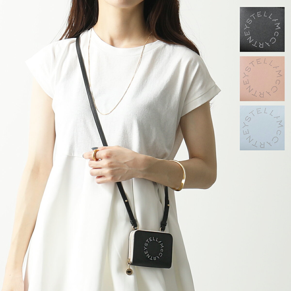 STELLA McCARTNEY ステラマッカートニー カードホルダー 7P0006 W8856 レディース 財布 カードケース コインケース ロゴ エコレザー ミニ財布 カラー3色のサムネイル