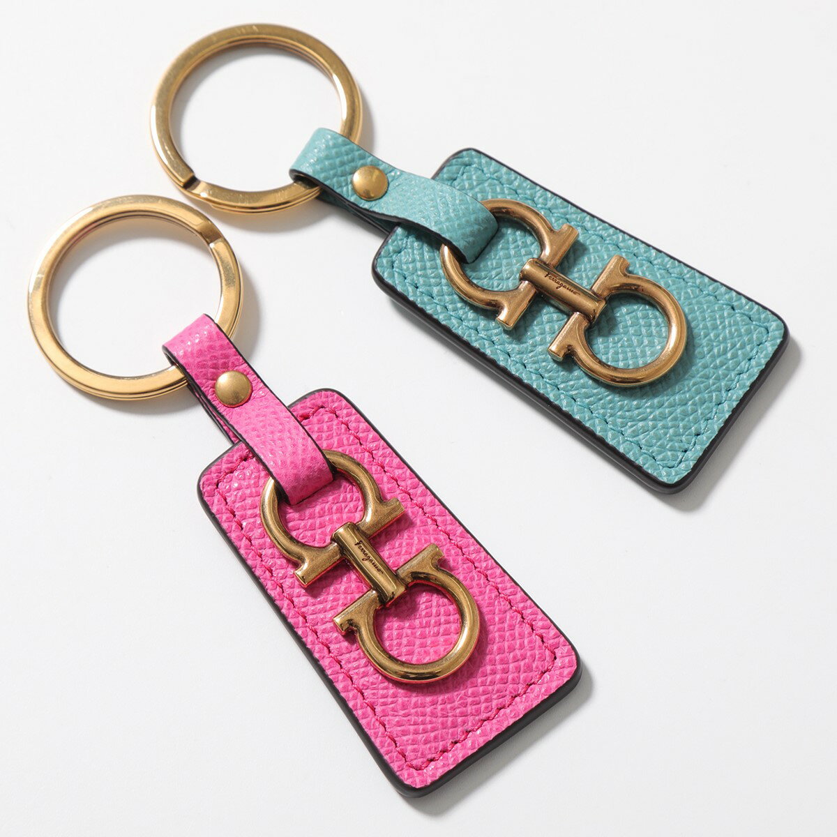 SALVATORE FERRAGAMO フェラガモ キーリング 22 E014 レディース キーホルダー GANCINI ガンチーニ レザー カラー2色のサムネイル