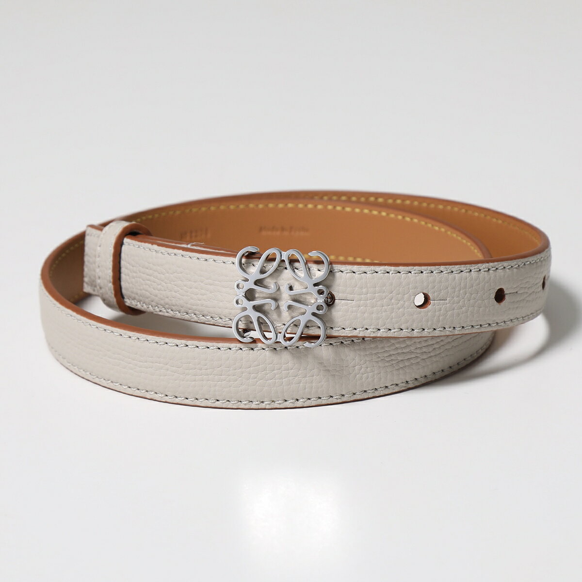 LOEWE ロエベ ベルト E619Z15X03 レディース レザー アナグラムバックル ナロー 1626/LIGHT-GHOST/PALLADIUMのサムネイル