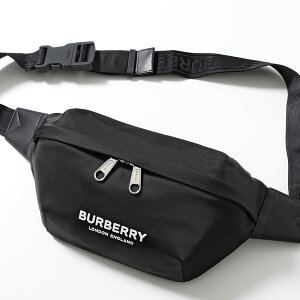 BURBERRY バーバリー ボディバッグ MD SONNY PN9 8049095 メンズ ベルトバッグ ジャガードロゴ ラバーロゴ 鞄 A1189/BLACK