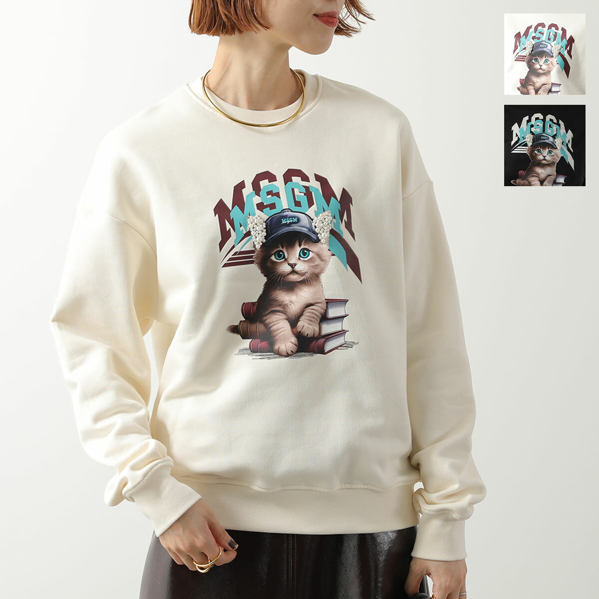 【美品】MSGM 裏起毛　暖か長袖トレーナー 楽天市場】裏起毛 スウェット（ブランドMSGM）（スウェット