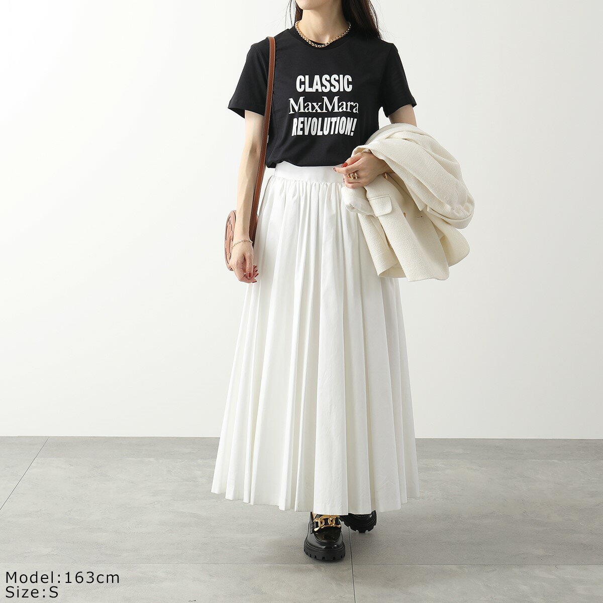 MAX MARA マックスマーラ Tシャツ GERARD レディース 半袖 クルーネック カットソー レタリングロゴ 012