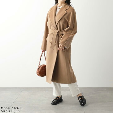 MAX MARA マックスマーラ チェスターコート MADAME 101801モデル レディース アイコンコート カシミヤ ウール ダブルブレスト ベルテッドコート ロング 001