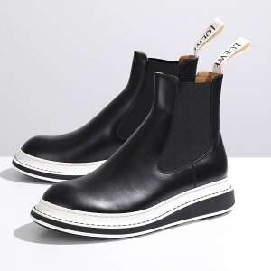 LOEWE ロエベ チェルシーブーツ CHELSEA BOOT M816S05X16 メンズ レザー サイドゴア ショートブーツ ロゴタブ 靴 1100/BLACK【po_jyuuu】