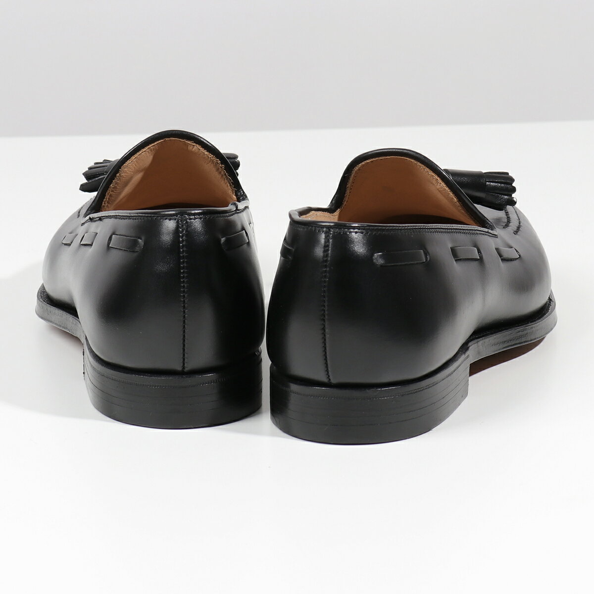 【訳有】CROCKETT&JONES クロケットアンドジョーンズ 29376A C01L1 Cavendish 2 メンズ レザー シューズ タッセル ローファー 革靴 BLACK【6】【ss_ten】