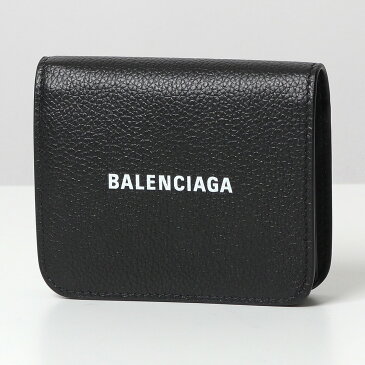 BALENCIAGA バレンシアガ 594216 1IZ4M レザー 二つ折り財布 ミニ財布 豆財布 1090/BLACK-L-WHITE レディース