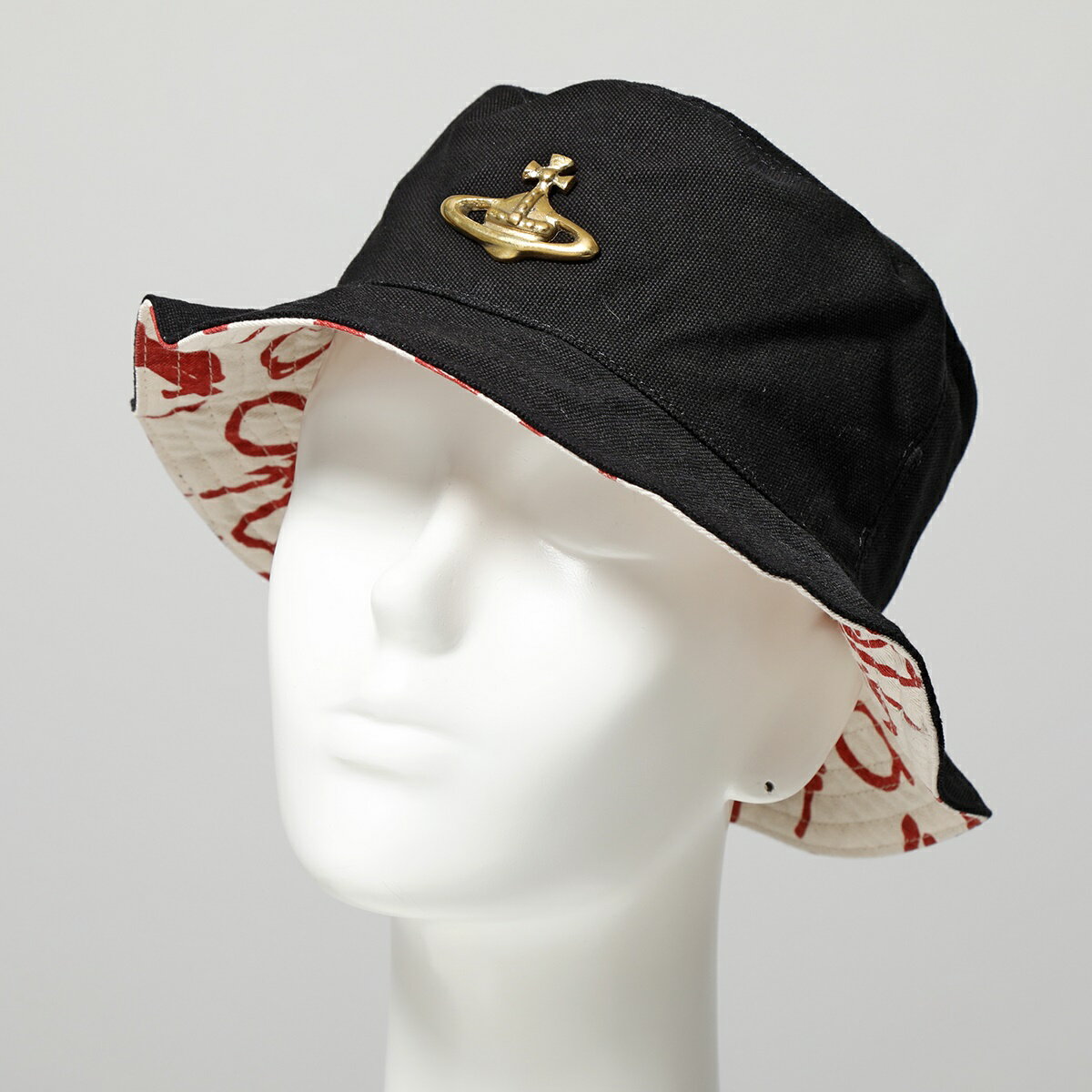 Vivienne Westwood ヴィヴィアンウエストウッド バケットハット FISHER BUCKET HAT 81020014 W00IW ET レディース メタルオーブ ロゴ 帽子 N401/BLACK【po_fifth】