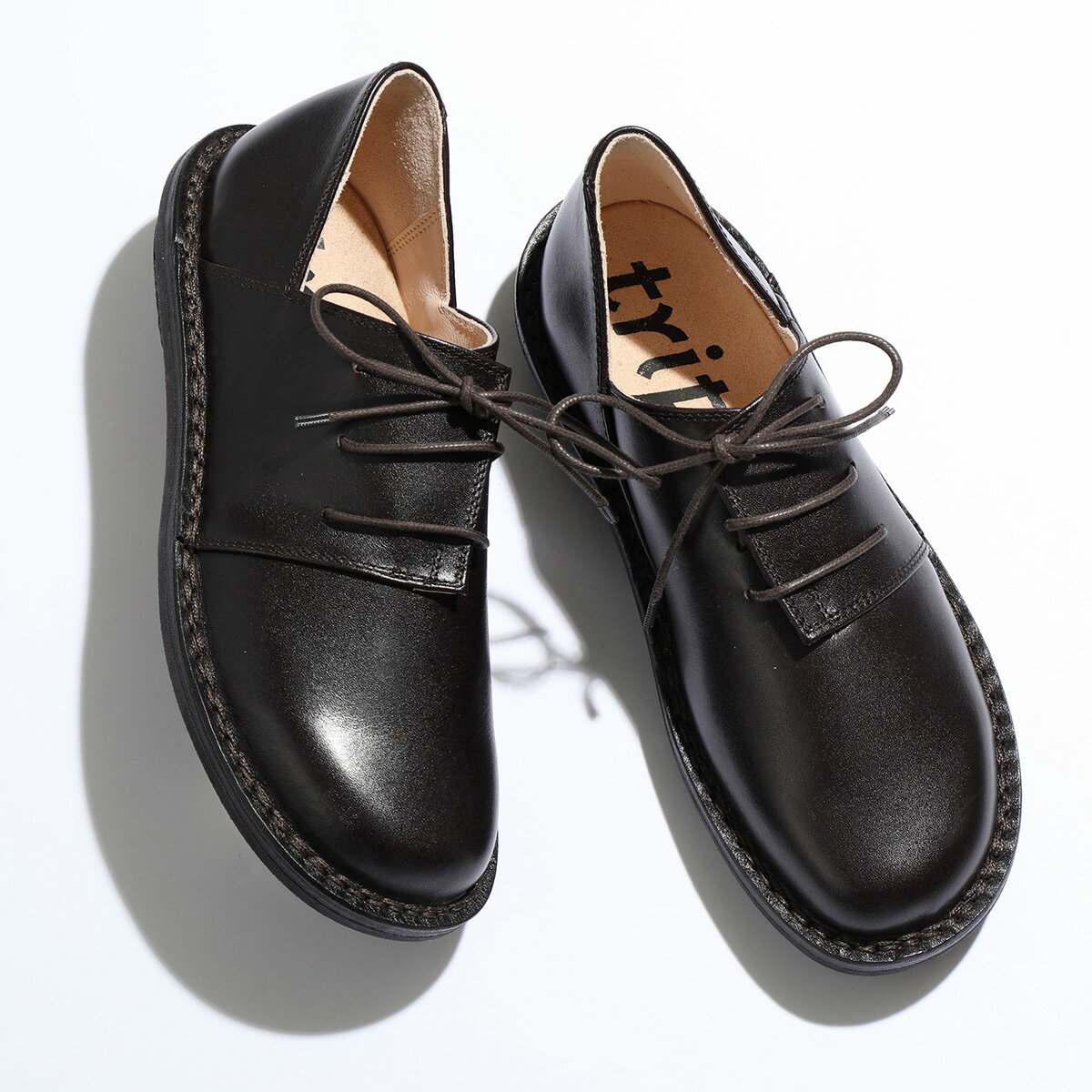 trippen トリッペン レザーシューズ HAFERL BOX レディース 革靴 レースアップ ラバーソール フラットシューズ 靴 ESPRESSOのサムネイル