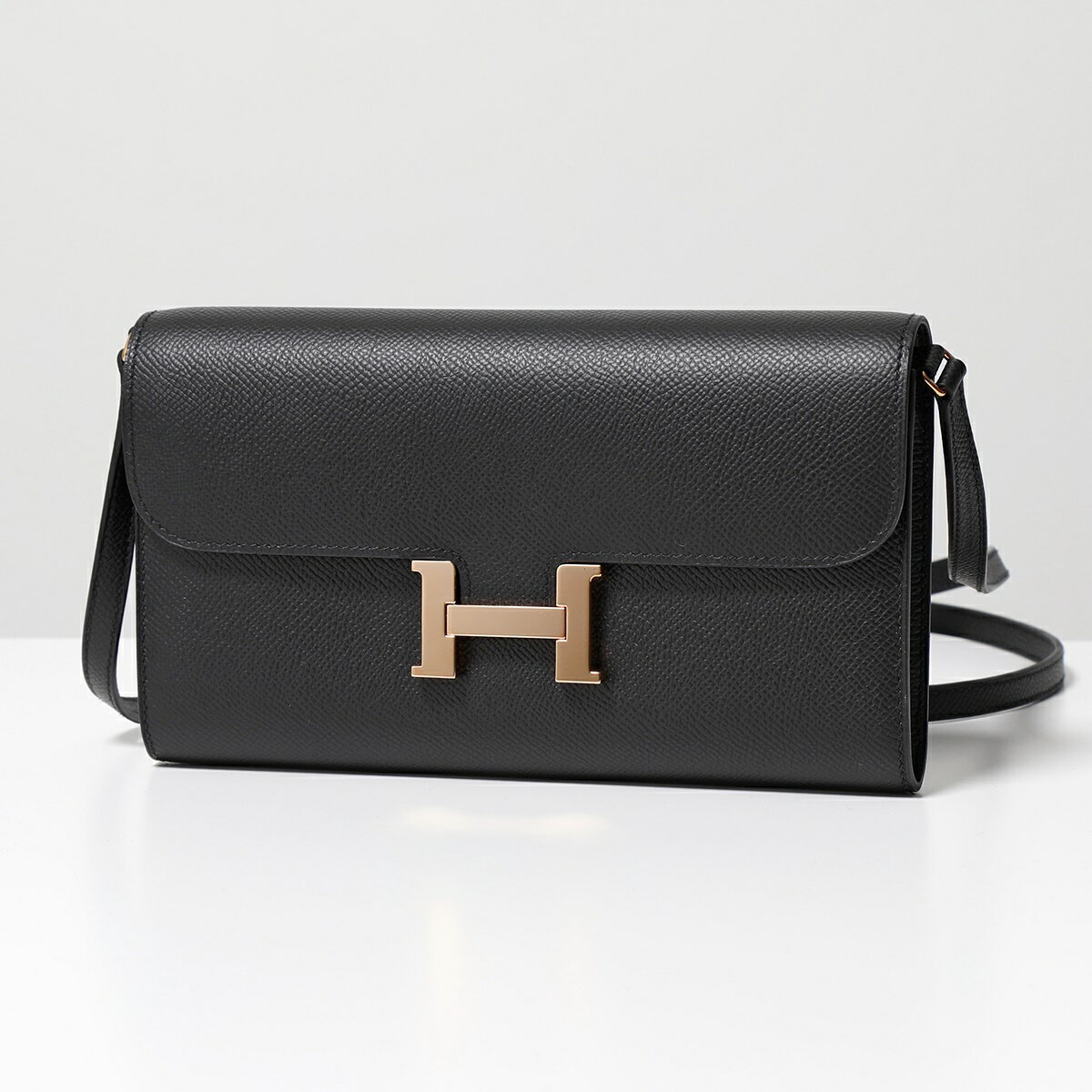 HERMES エルメス ショルダーバッグ CONSTANCE LONG TOGO コンスタンスロング トゥーゴー レディース EPSOM エプソン レザー RG Z刻印 Hロゴ 長財布 鞄 BKのサムネイル