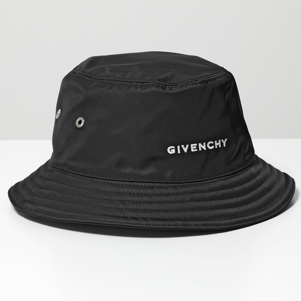 GIVENCHY ジバンシィ バケットハット BPZ05BP0DM メンズ ロゴ 刺繍 ナイロン 帽子 001/BLACK