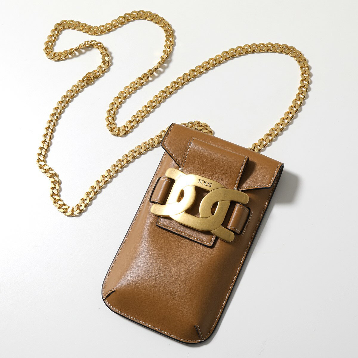 TODS トッズ フォンケース XAWAOYOY300ROR レディース スマホ ホルダー ショルダーバッグ ケイトレザー 携帯ケース チェーン 鞄 S410のサムネイル