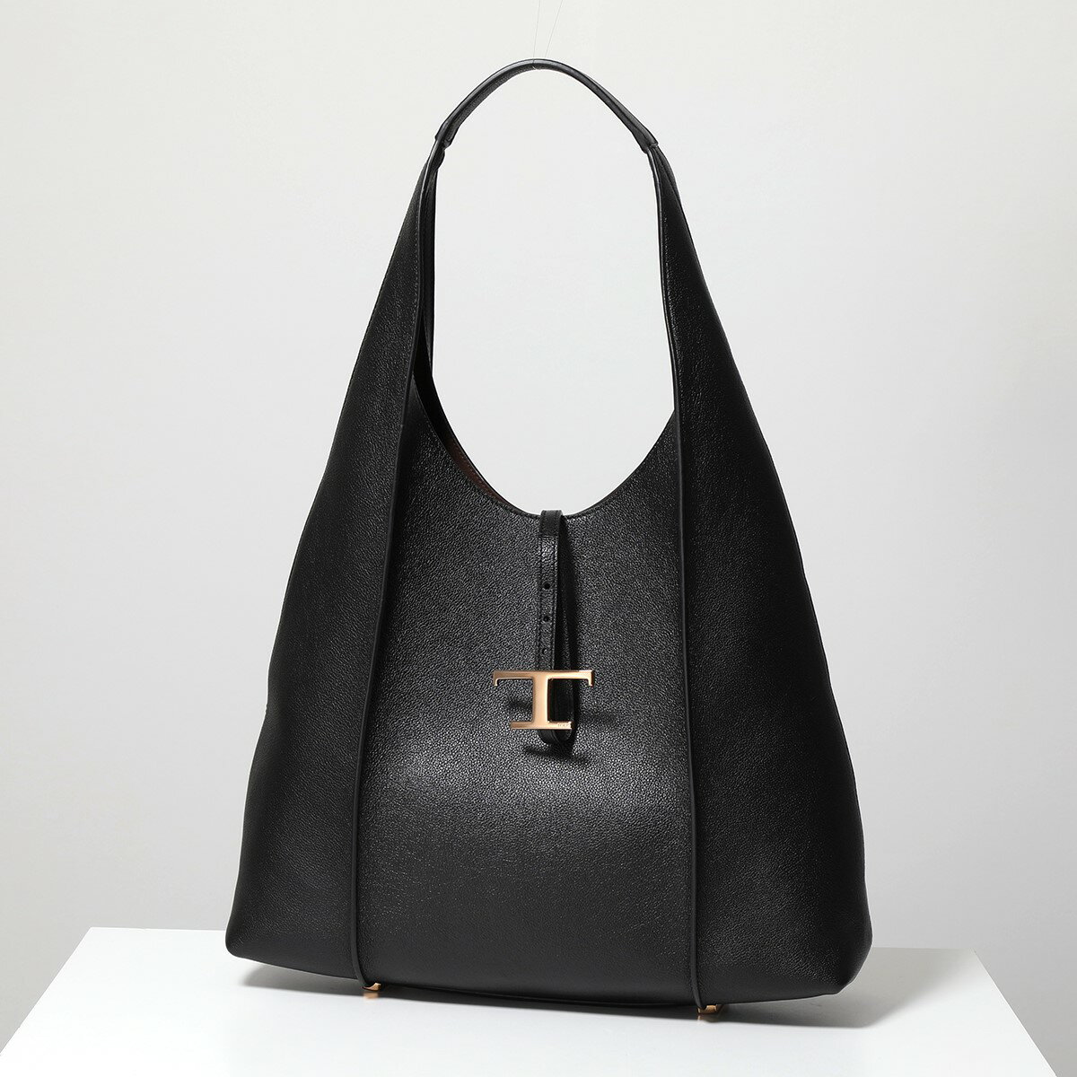 TODSトッズ トートバッグ XBWTSBE0400Q8E レディース ホーボーバッグ タイムレス メタルロゴ レザー ペンダント ポーチ付き ラージ 鞄 B999/NEROのサムネイル