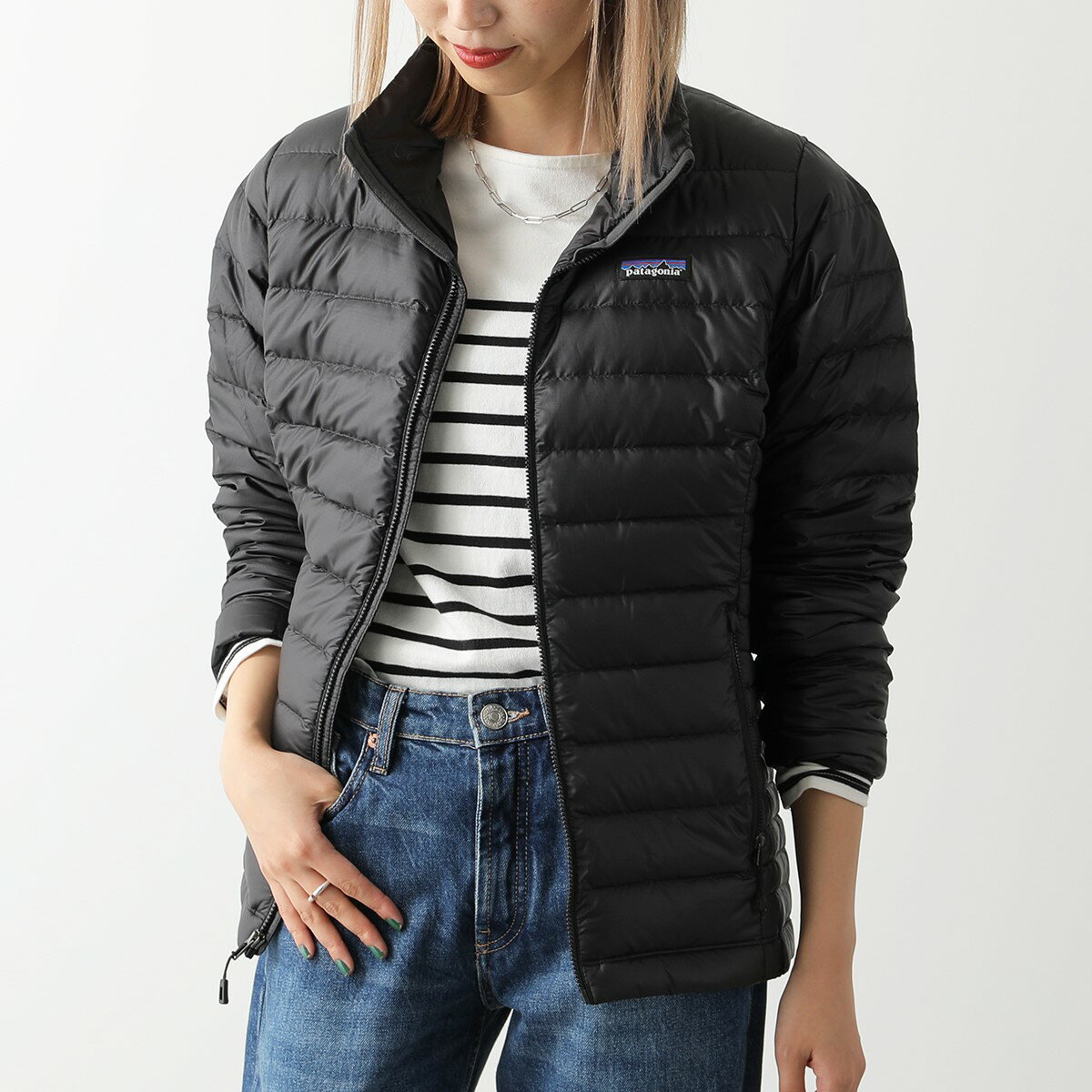 【楽天市場】patagonia パタゴニア ダウンジャケット W's Down Sweater 84683 レディース ブルゾン ライトダウン ショート丈 ロゴタグ パッカブル仕様 BLK【cp_ten】：インポートセレクト musee