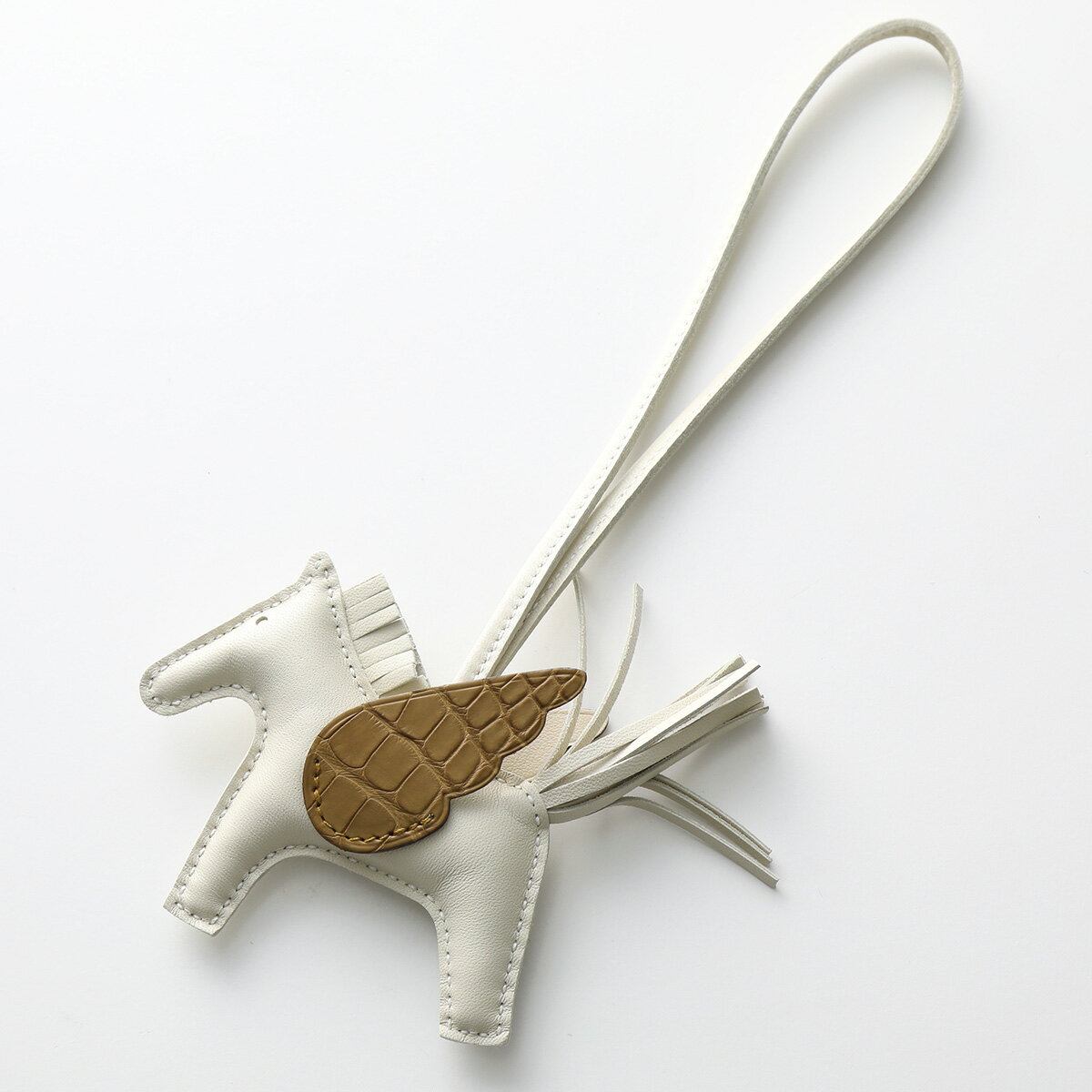 HERMES エルメス チャーム 083289 CA ロデオペガサス タッチ PM アニョーミロ+アリゲーターマット レディース クロコ バッグチャーム Z刻印 クレ+クラフトのサムネイル