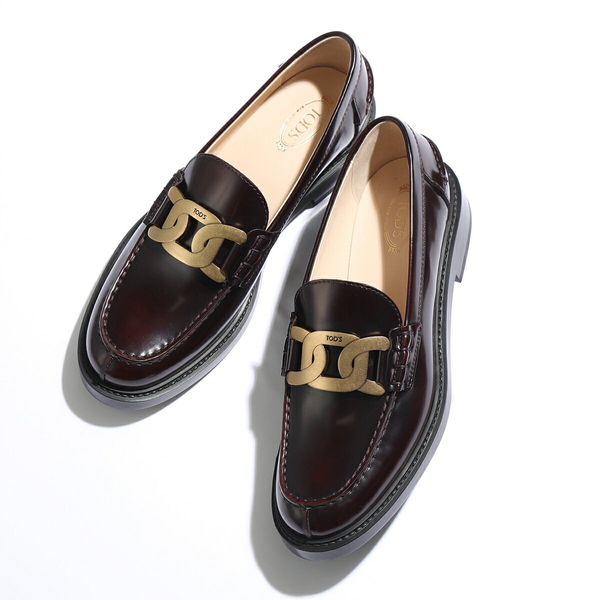 TODS トッズ ローファー XXW59C0EN90 SHA レディース ケイト レザー メタルチェーン シューズ 靴 R810/MOSTOのサムネイル