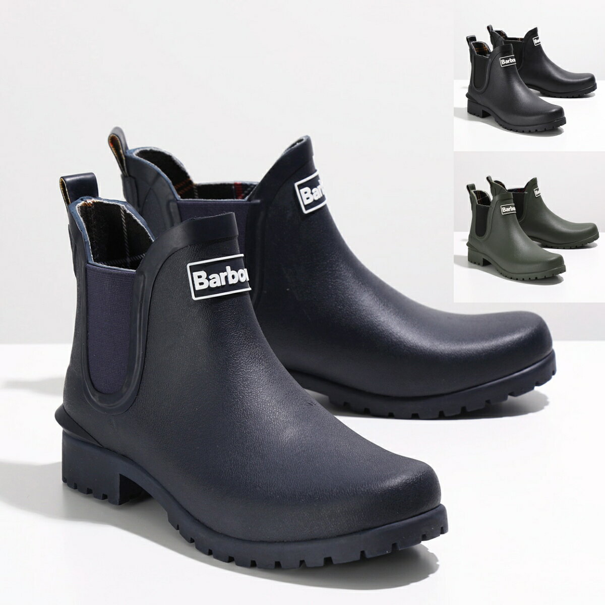 Barbour バブアー レインブーツ WILTON ウィルトン LRF0066 レディース ラバー サイドゴア ショートブーツ 靴 カラー3色のサムネイル