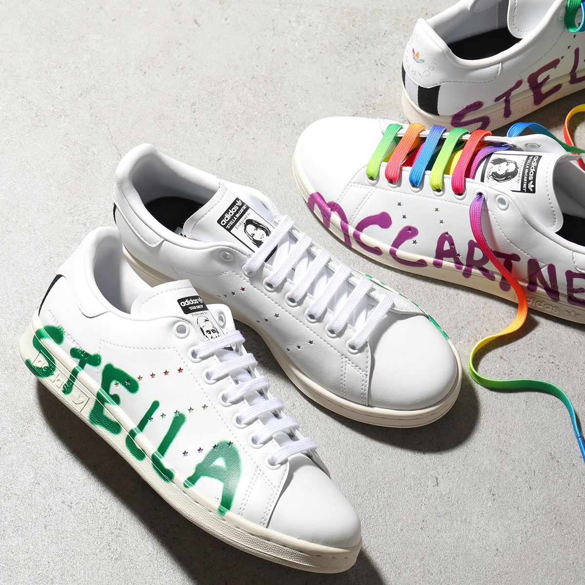 【訳あり】STELLA McCARTNEY ステラマッカートニー スニーカー 800447 N0270 レディース スタンスミス ローカット 靴 K097/WHITE-PURPLE【ss_fifte】のサムネイル
