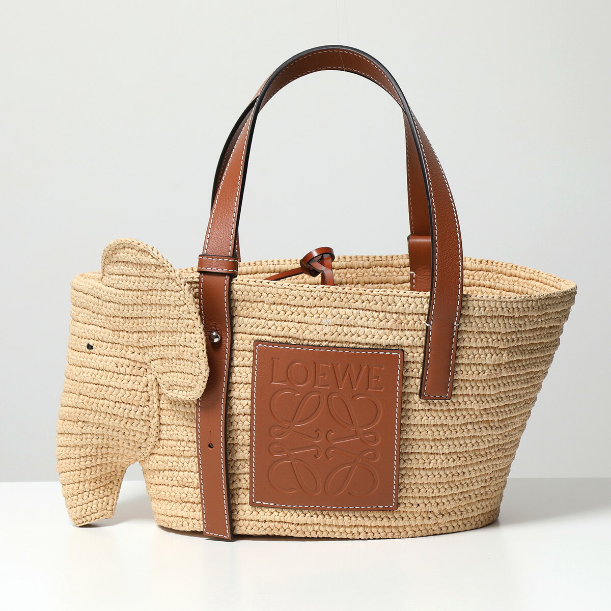 LOEWE ロエベ かごバッグ ELEPHANT BASKET S A546T37X01 レディース エレファント バスケット アナグラム ハンドバッグ ロゴ 鞄 2435/N..