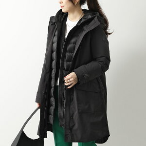 WOOLRICH ウールリッチ ダウンジャケット LONG MILITARY 3IN1 PARKA ロングミリタリーパーカ WWOU0931FR UT3339 レディース インナーダウン付き フーテッドコート 100/BLACK【cp_fifte】