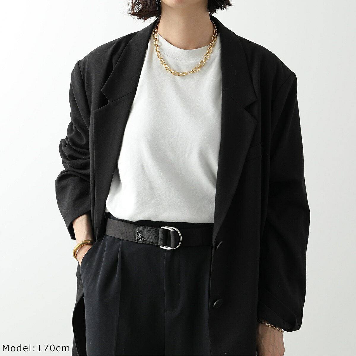 【最大2万円OFFクーポン対象・8/15～8/16限定】PRADA プラダ ベルト 2CN028 2DMN ...