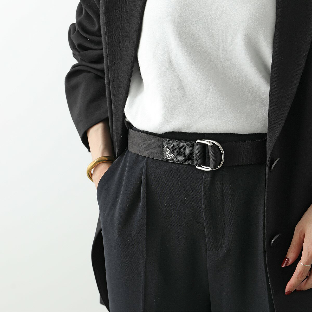 【最大2万円OFFクーポン対象・8/15～8/16限定】PRADA プラダ ベルト 2CN028 2DMN ...