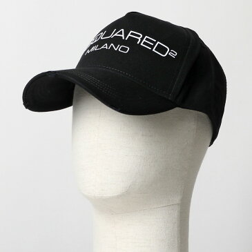 【エントリーでポイント3倍対象!24日23時59まで】DSQUARED2 ディースクエアード BCM0267 05C00001 M063 コットン ベースボールキャップ 帽子 メンズ