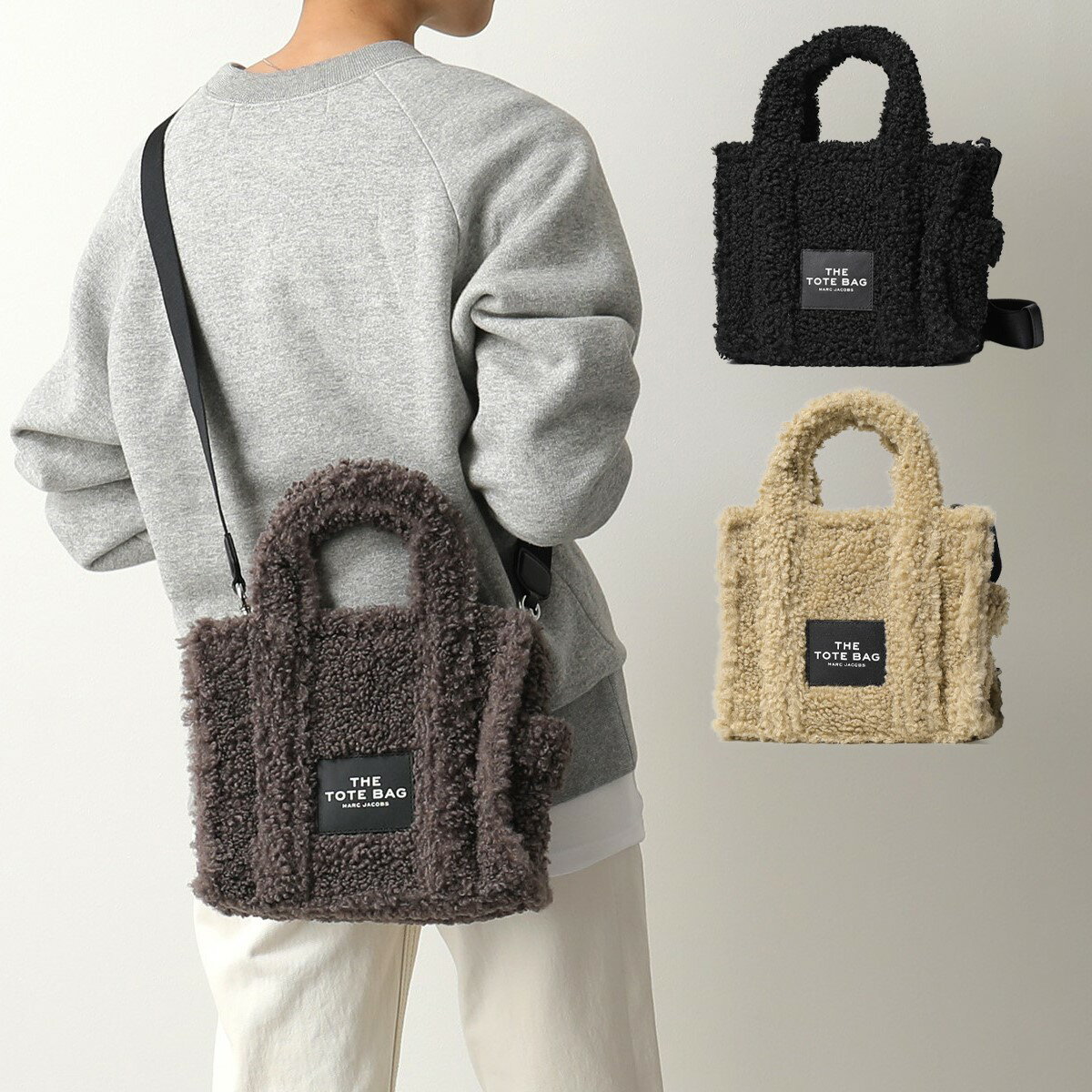 MARC JACOBS マークジェイコブス トートバッグ THE TEDDY MINI TOTE BAG H012M06FA21 レディース ボア ショルダーバッグ 鞄 カラー3色のサムネイル