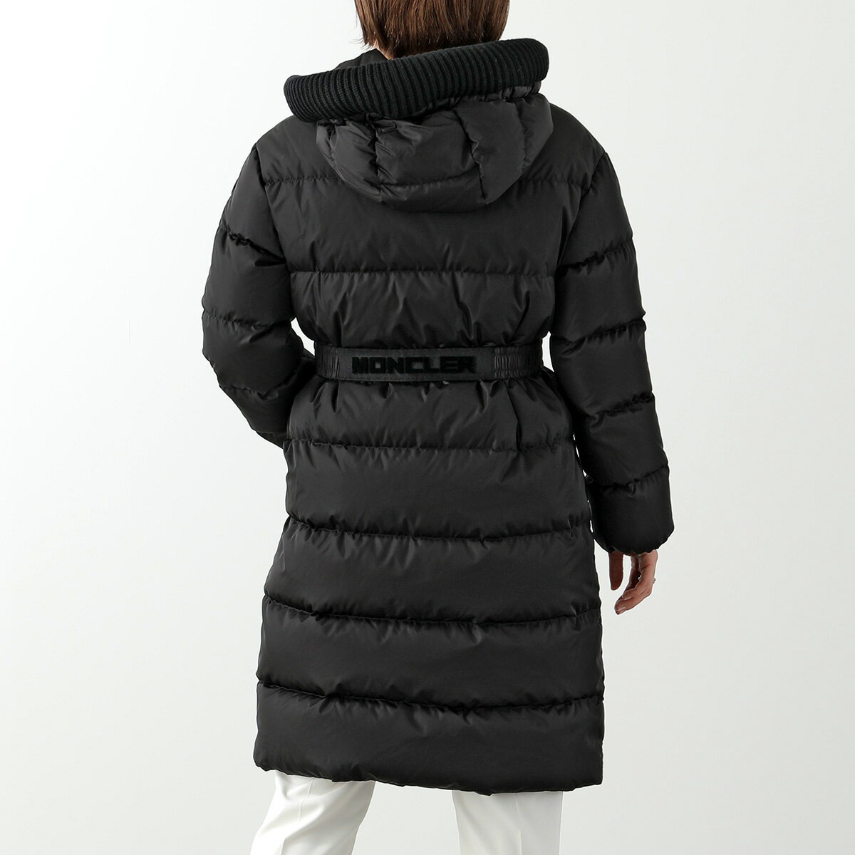MONCLER KIDS モンクレール キッズ ダウンコート CHALAIN 1C00006 54155 レディース フーテッド ダウンジャケット ウエストベルト付き アイコンロゴパッチ 999のサムネイル