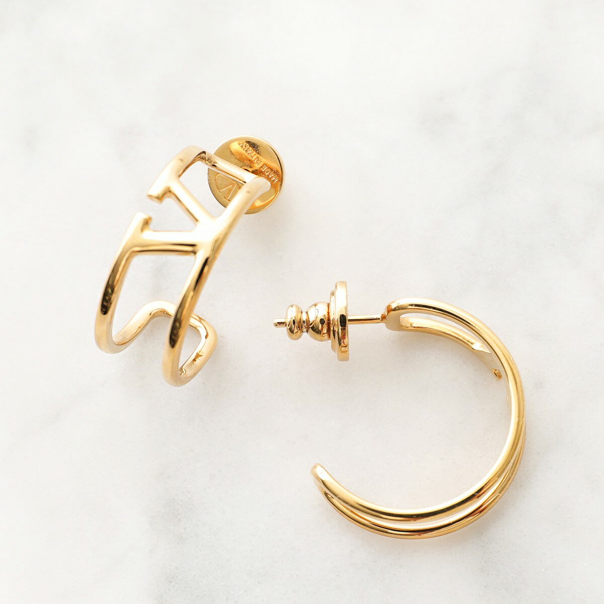 VALENTINO ヴァレンティノ ピアス 1W2J0R25MET レディース Vロゴ シグネチャー メタル フープ アクセサリー CS4のサムネイル