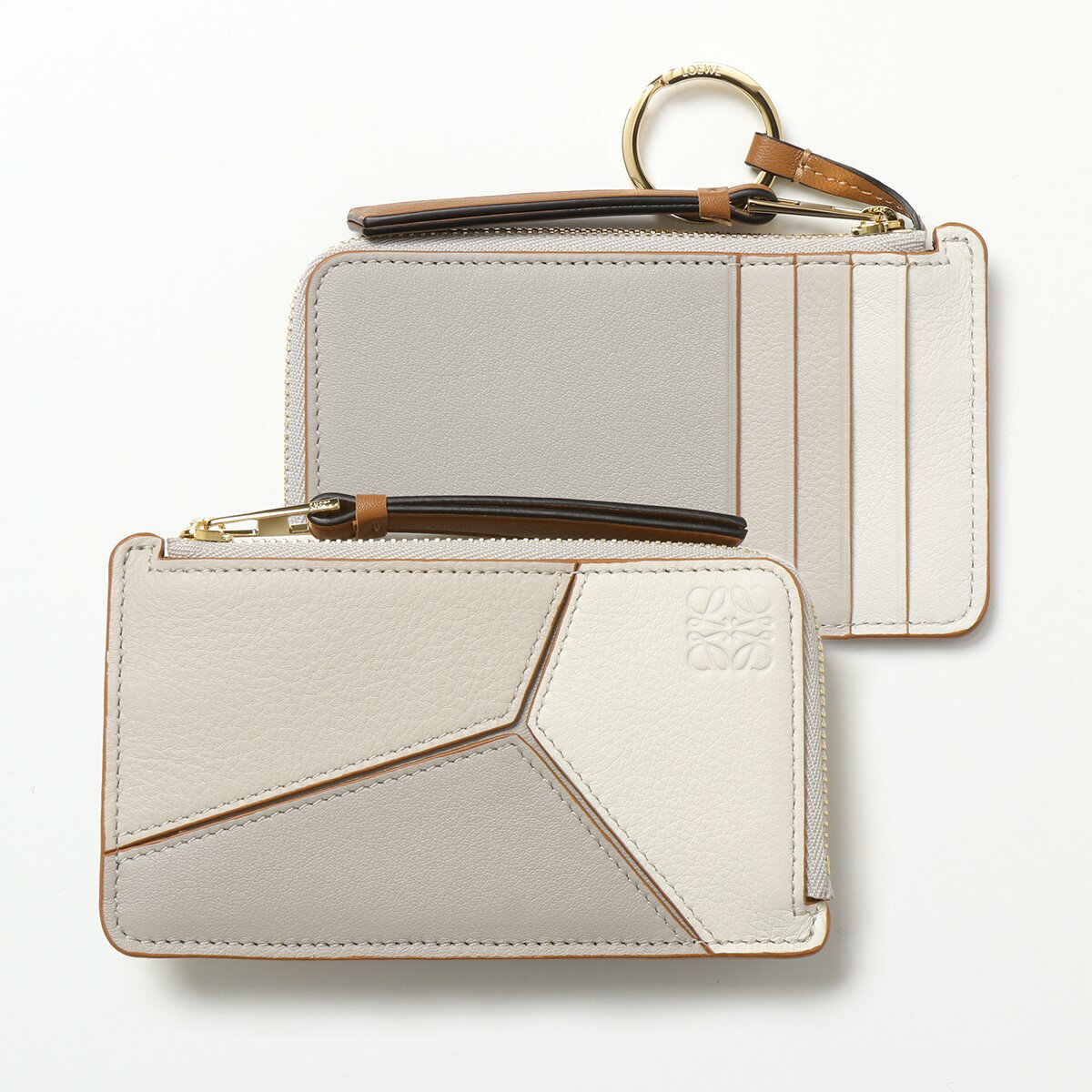 LOEWE ロエベ カードケース コインケース PUZZELE COIN CARDH ASPHALT C510R50X05 レディース フラグメントケース レザー ロゴ 1759のサムネイル