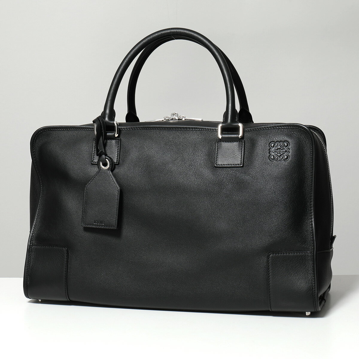 LOEWE ロエベ ボストンバッグ AMAZONA 44 アマゾナ 352.30.N04 レディース メンズ レザー ロゴ ネームタグ 鍵付き 鞄 1100/BLACKのサムネイル