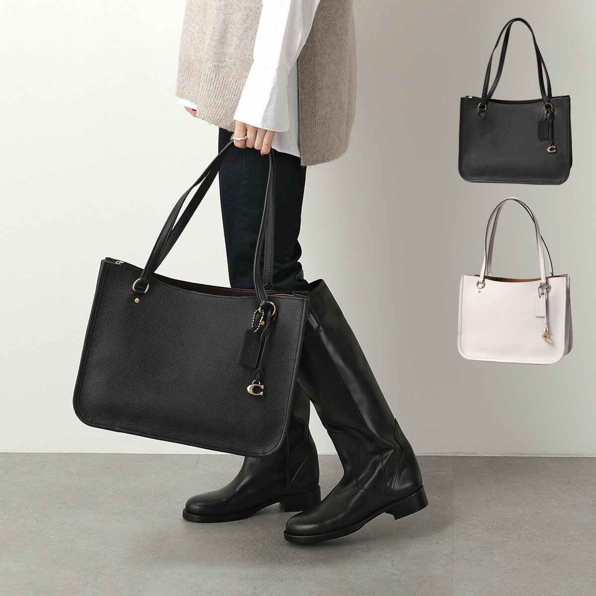 COACH コーチ トートバッグ TYLER タイラー キャリーオール C2273 レディース レザー ハンドバッグ ビジネス 鞄 カラー2色のサムネイル