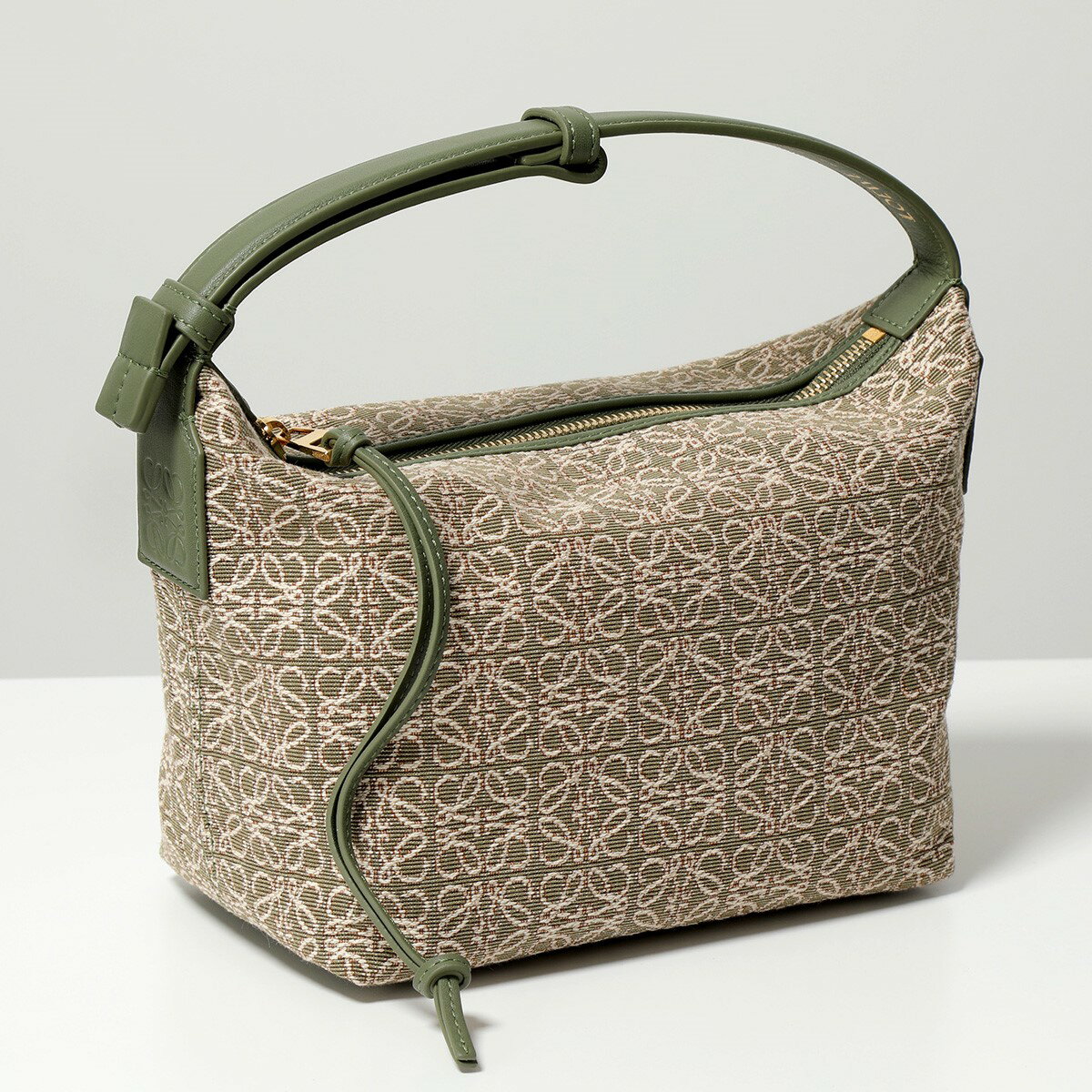 LOEWE ロエベ ハンドバッグ CUBI ANAGRAM SMALL キュービィ アナグラム スモール A906K75X06 レディース キャンバス×レザー ショルダーバッグ 鞄 4364/GREEN-AVOCADO-GREENのサムネイル