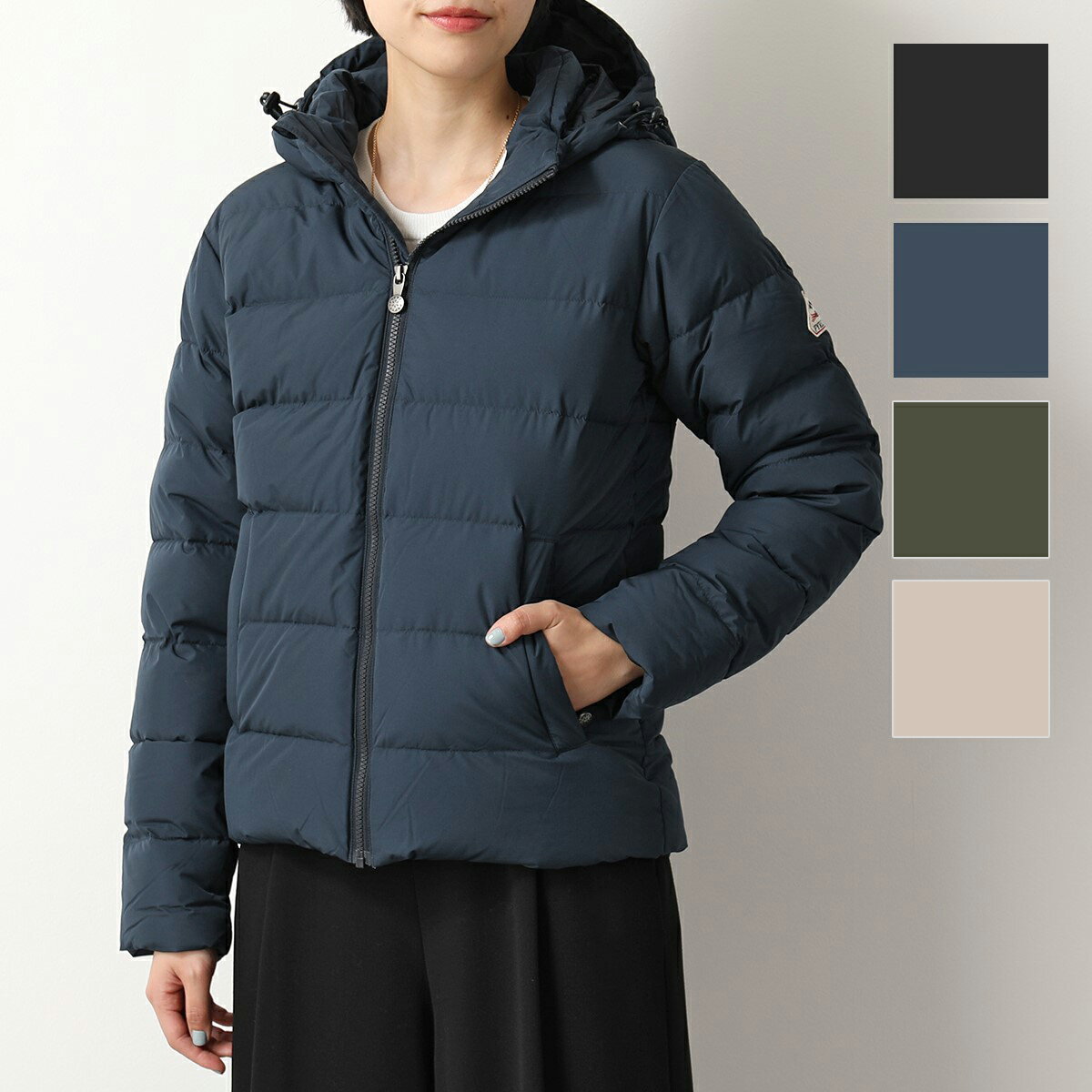 PYRENEX KIDS ピレネックス キッズ ダウンジャケット SPOUTNIC SMOOTH HKS005 レディース フード付き ブルゾン ショート丈 カラー2色のサムネイル