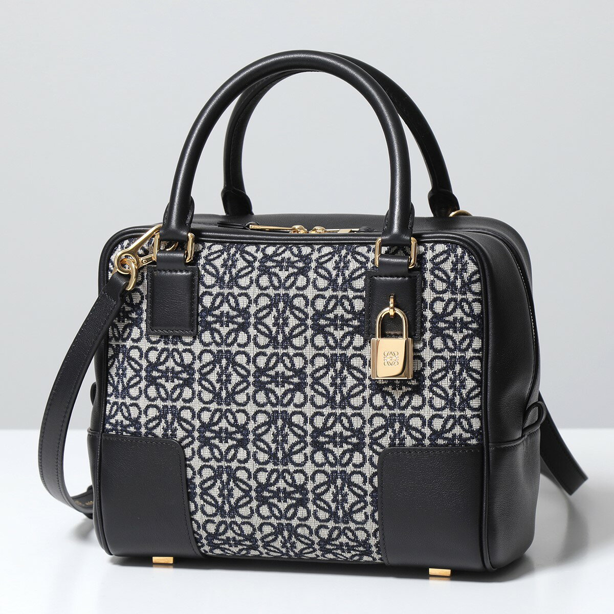 LOEWE ロエベ ハンドバッグ AMAZONA 19 A039N10X02 レディース アマソナ19 スクエア バッグ アナグラム レザー キャンバスジャガード 鞄 5938のサムネイル