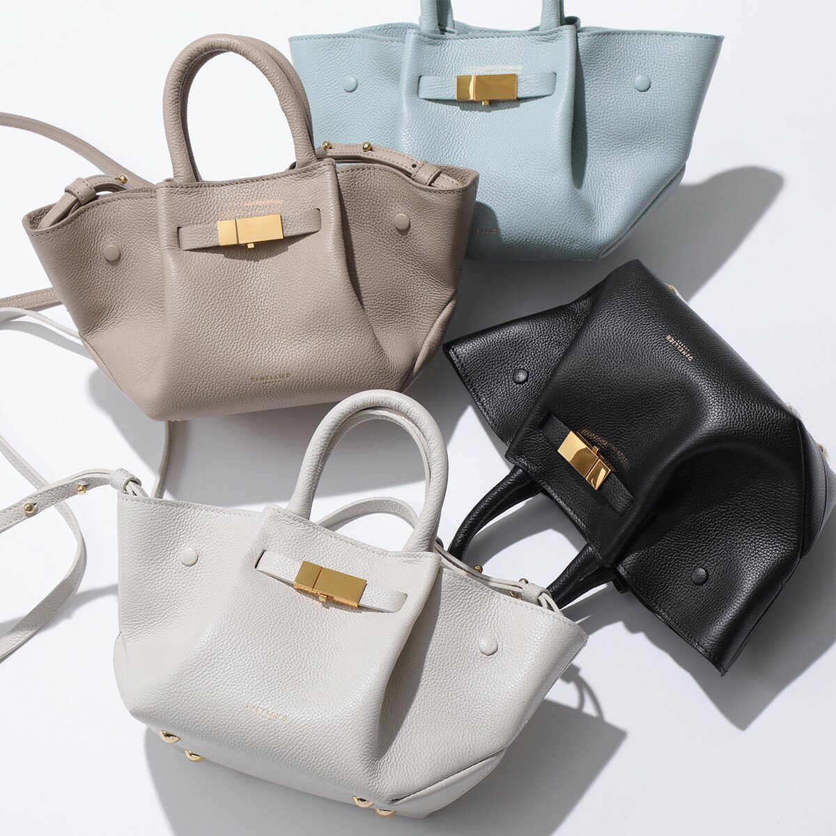 DEMELLIER デメリエー ショルダーバッグ THE MINI NEW YORK レディース ミニ ニューヨーク ハンドバッグ レザー ロゴ 鞄 カラー4色のサムネイル