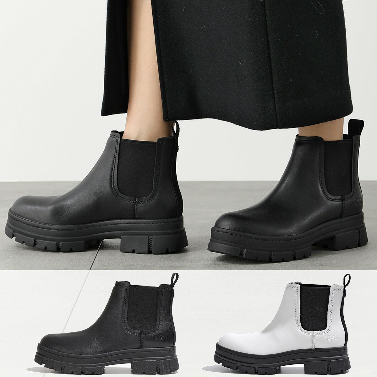 UGG アグ レインブーツ ASHTON CHELSEA アシュトン チェルシー 1133894 1130515 レディース ショートブーツ サイドゴア 防水 シューズ 靴 カラー2色のサムネイル