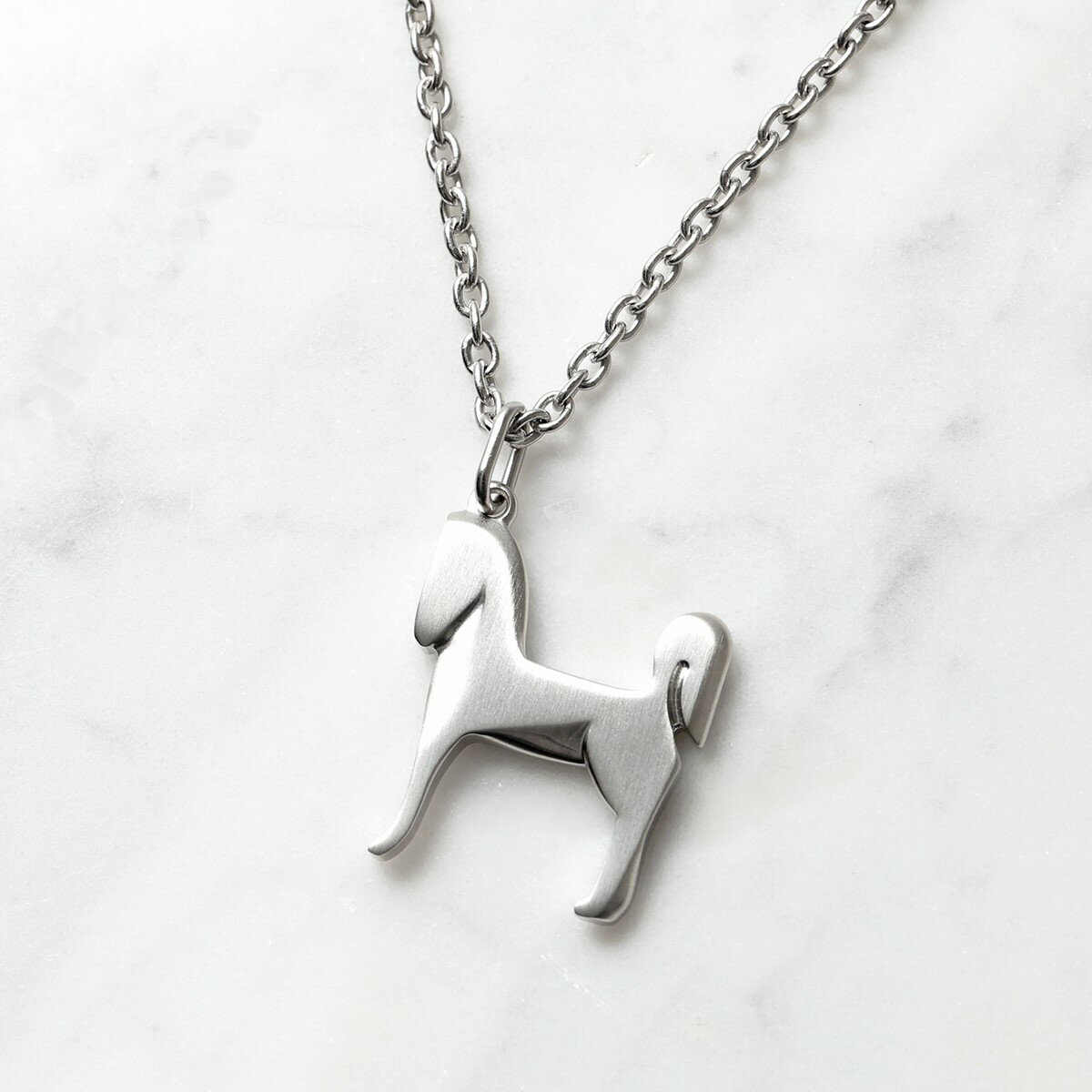 HERMES エルメス ネックレス Panache パナッシュ メンズ 馬 ホース ペンダント チェーン アクセサリー シルバーのサムネイル