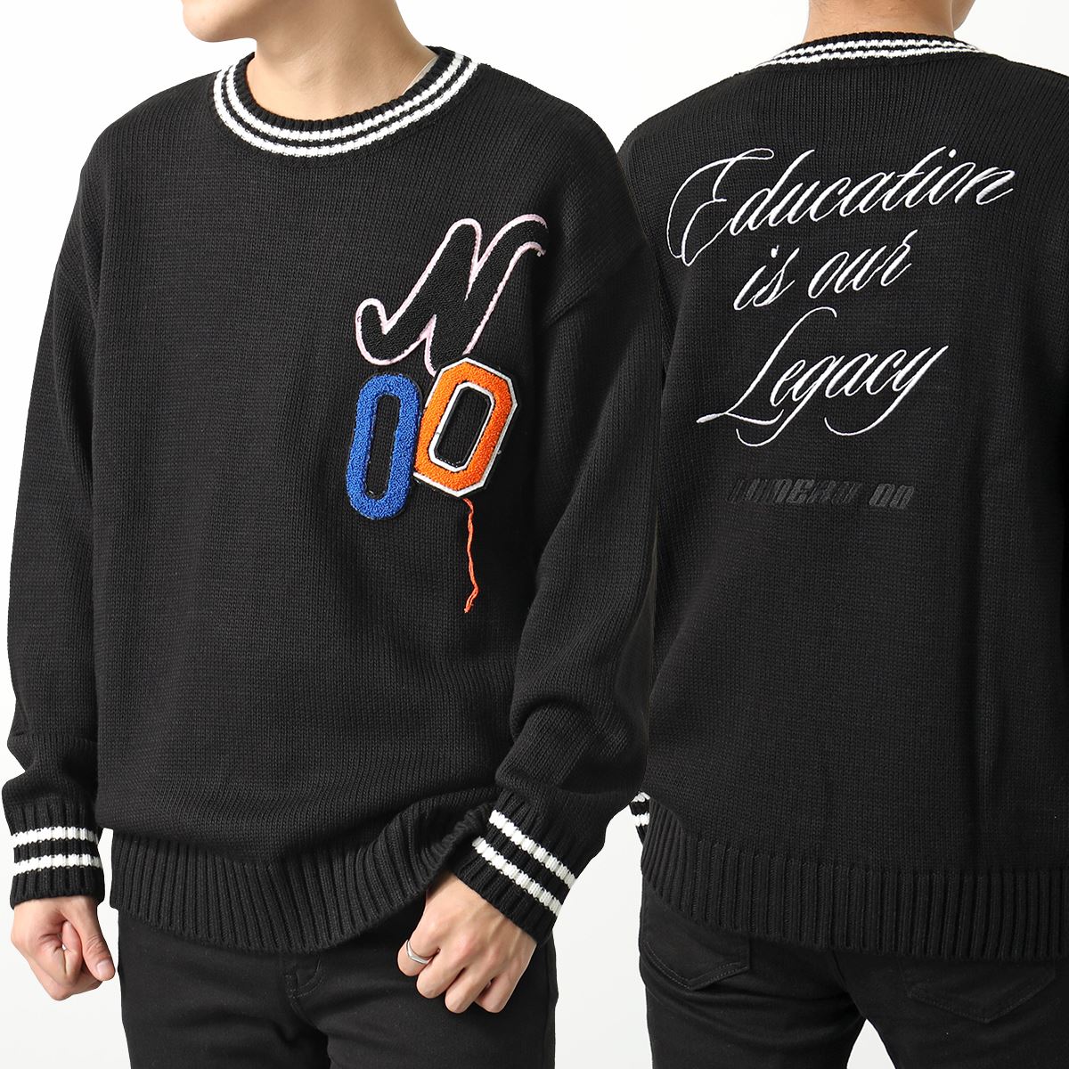 NUMERO 00 ヌメロ ニット CREW VERSITY KNIT 22125 メンズ セーター