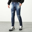 DSQUARED2 ディースクエアード ジーンズ S74LB1232 S30342 SKATER JEANS メンズ ペイント スタッズ ダメージ加工 ブリーチ加工 470【po_fifth】