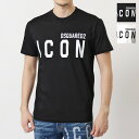 DSQUARED2 ディースクエアード Tシャツ Icon T-Shirt S79GC0003 S23009 メンズ 半袖 カットソー クルーネック ロゴT コットン カラー2色