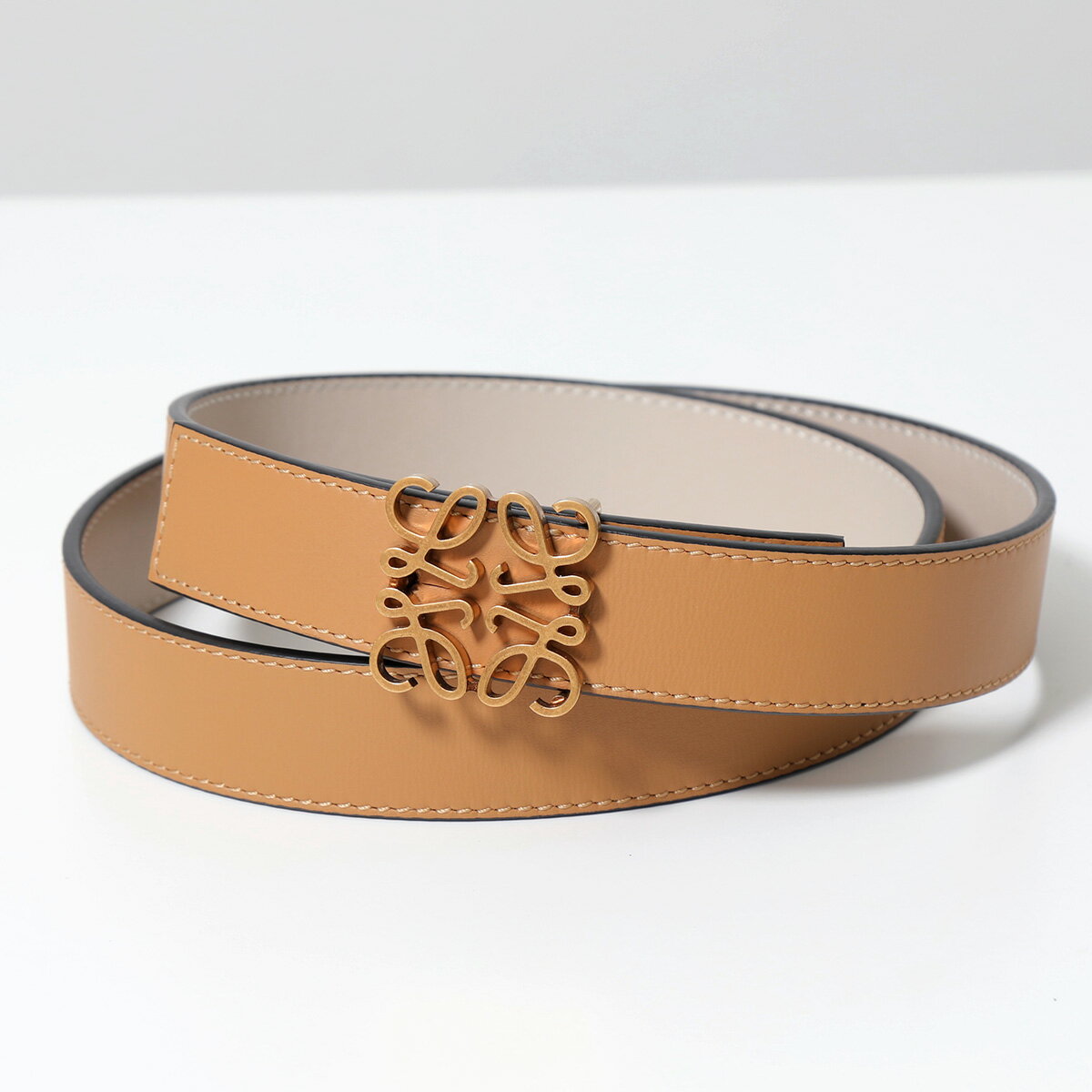 LOEWE ロエベ ベルト E619Z26X03 メンズ レザー アナグラム バックル リバーシブル 2965/WARM-DESのサムネイル