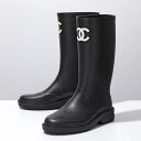 シャネル CHANEL シャネル ロングブーツ G39620 X56326 レディース ラバー レインブーツ CCロゴ ハーフ丈 シューズ 長靴 靴 94305【po_saan】