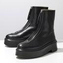 THE ROW ザ・ロウ ショートブーツ ZIPPED BOOT 1 F1144 L64R レディース レザー アンクルブーツ シューズ 靴 BLACK【po_fifth】