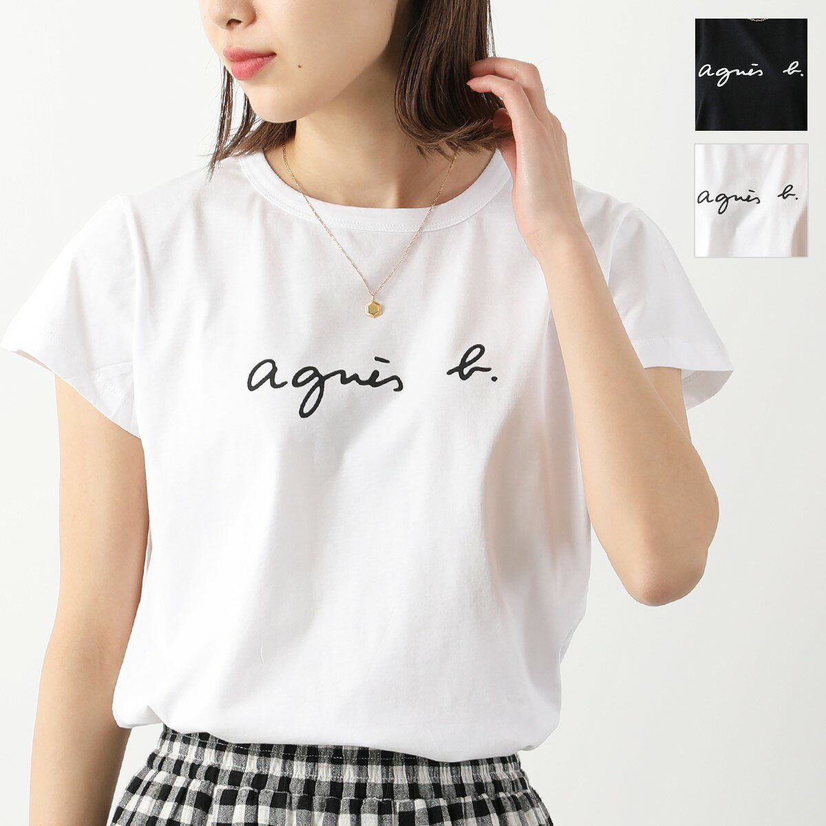 agnes b. FEMME アニエスベー フェム ロゴTシャツ 2653S137 レディース 半袖 コットン カットソー クルーネック 丸首 カラー2色【cp_fivee】