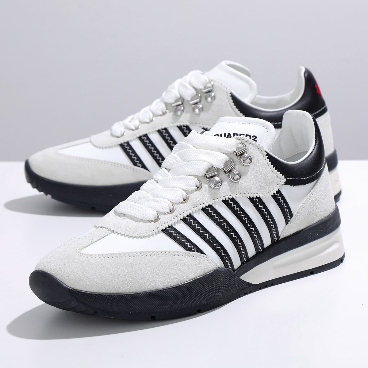 DSQUARED2 ディースクエアード スニーカー ORIGINAL LEGEND SNEAKERS SNM0255 I1602625 メンズ ローカット シューズ 靴 M072/WHITE+BLACK