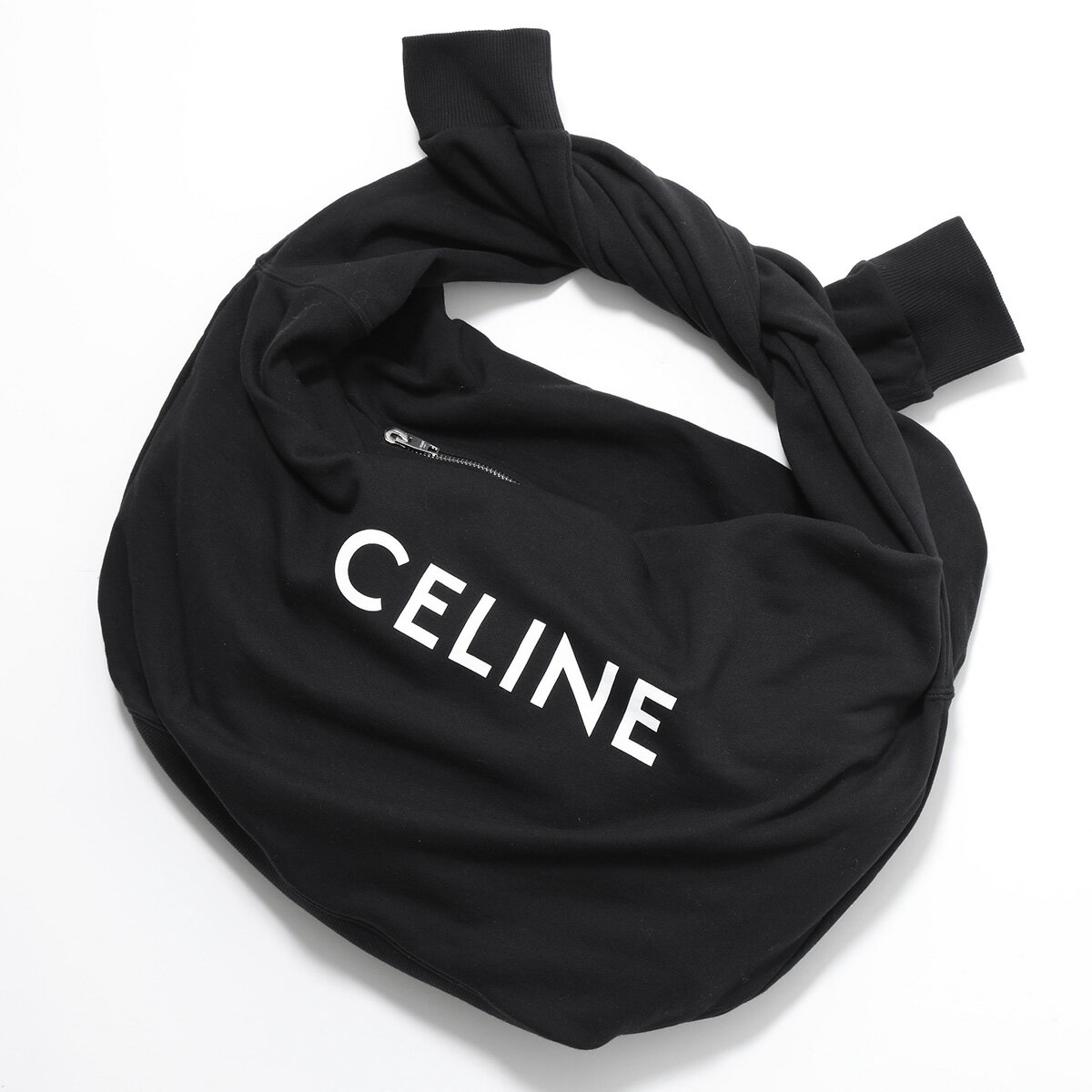 CELINE ꡼ åȥХå MEDIUM SWEAT BAG MOLLETON 110202EKO.38SI  Хå ߥǥ  ȥ 硼  BLACK